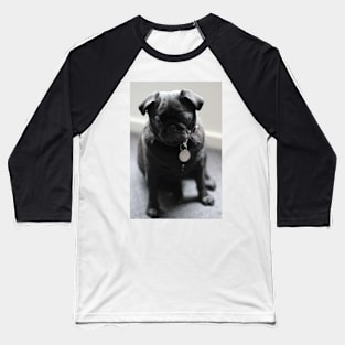 a little black pug Baseball T-Shirt